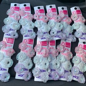 12 Sets Snap Clips Barretts Hair Clips Girls Toddlers